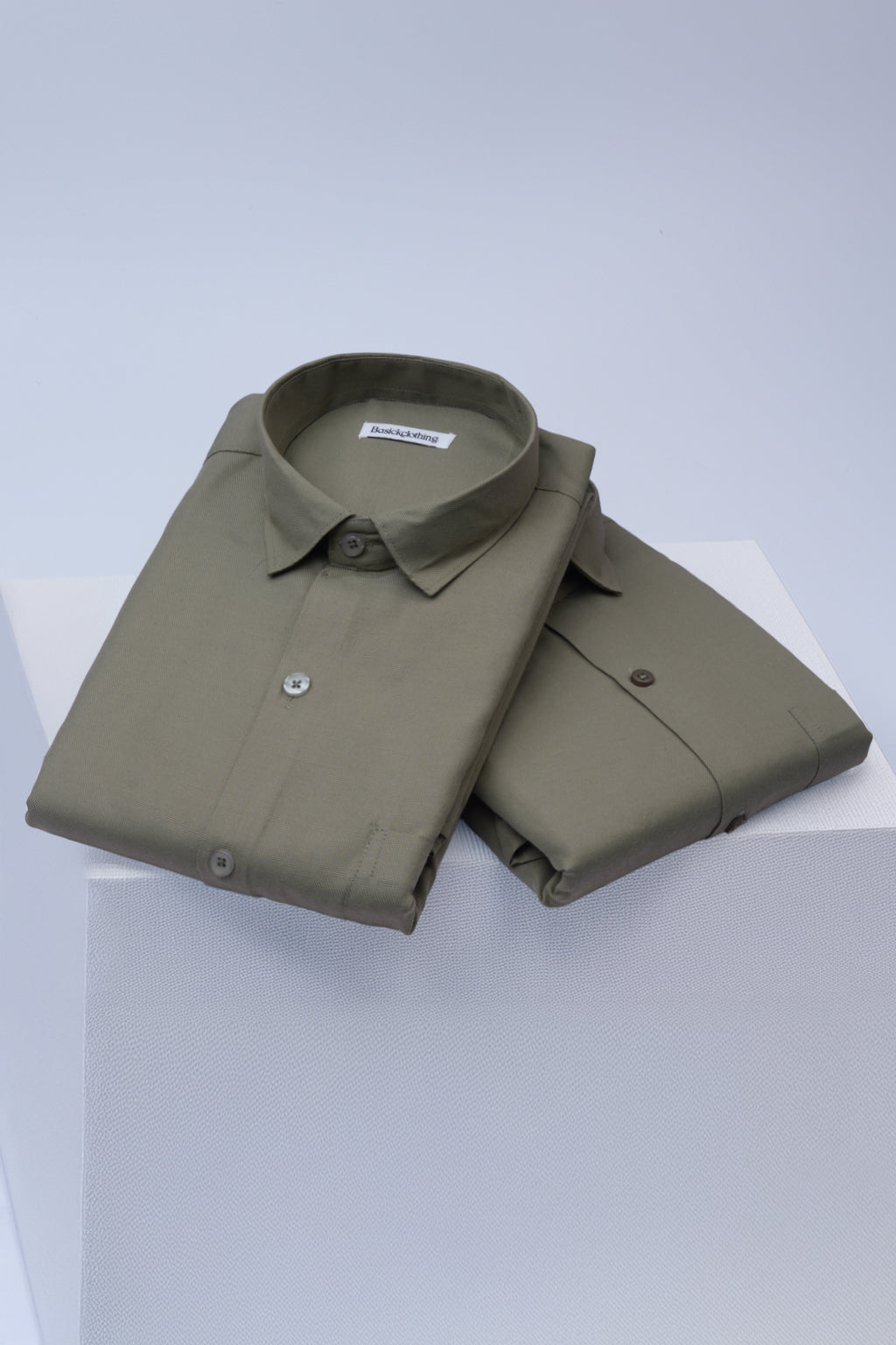 Pack Of 2 Premium Textured Cotton Shirt – Light Green