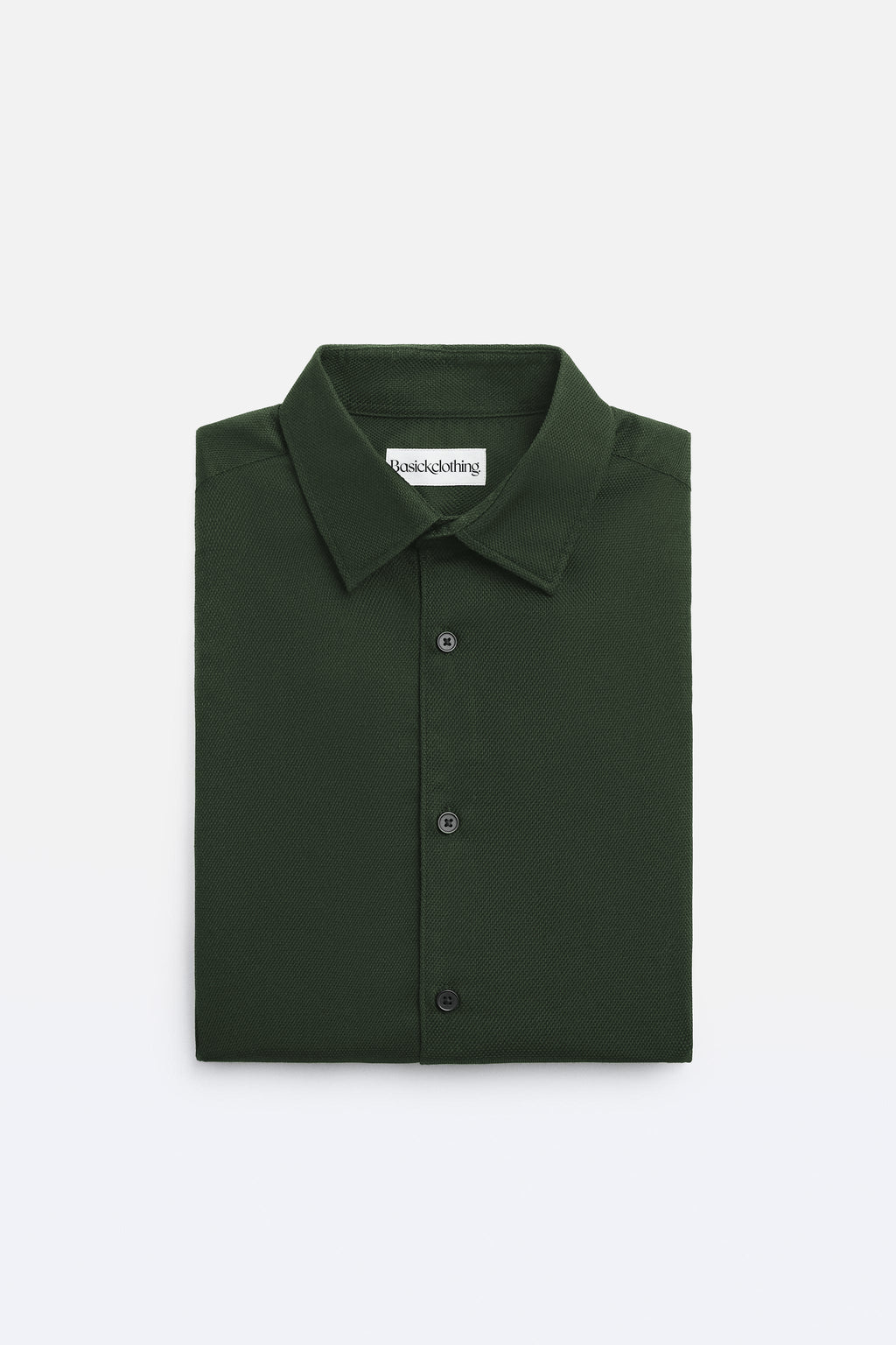 Premium Dark Green Textured Cotton Shirt