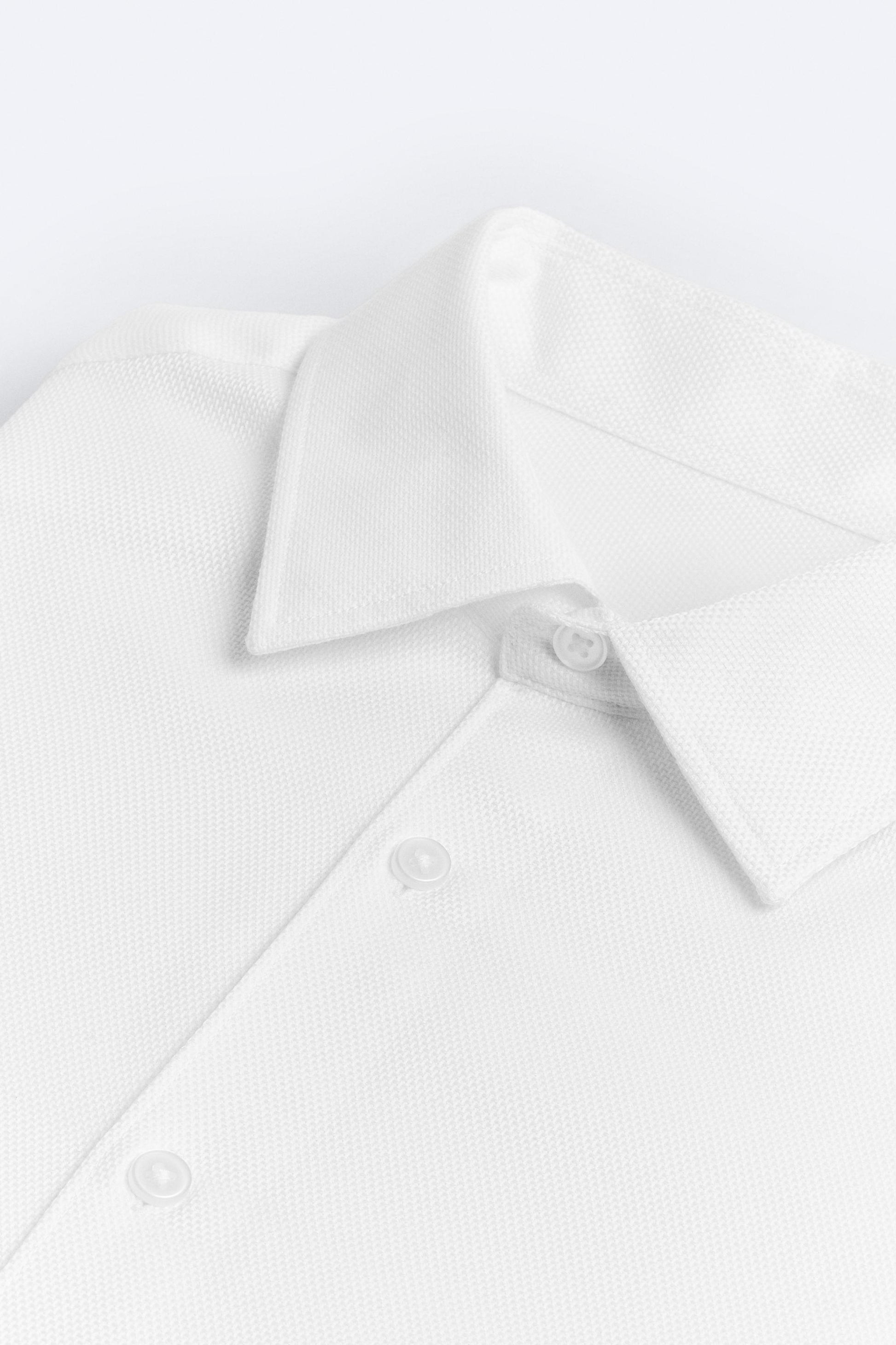 Pack Of 2 Premium Textured Cotton Shirt – Black, White