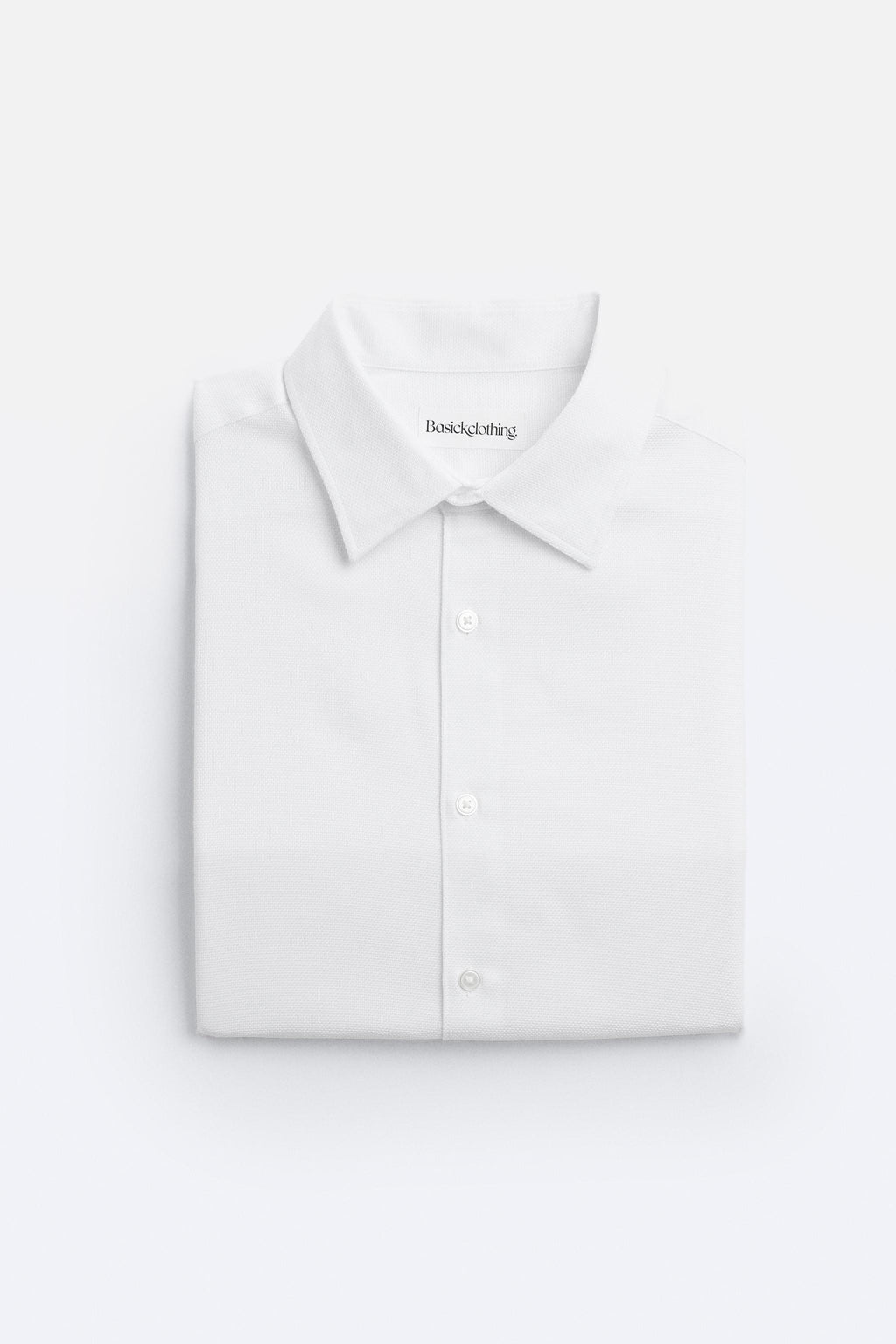 Premium White Textured Cotton Shirt – Tailored Fit