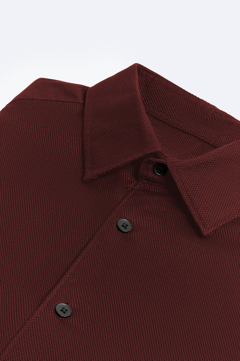 Premium Maroon Textured Cotton Shirt