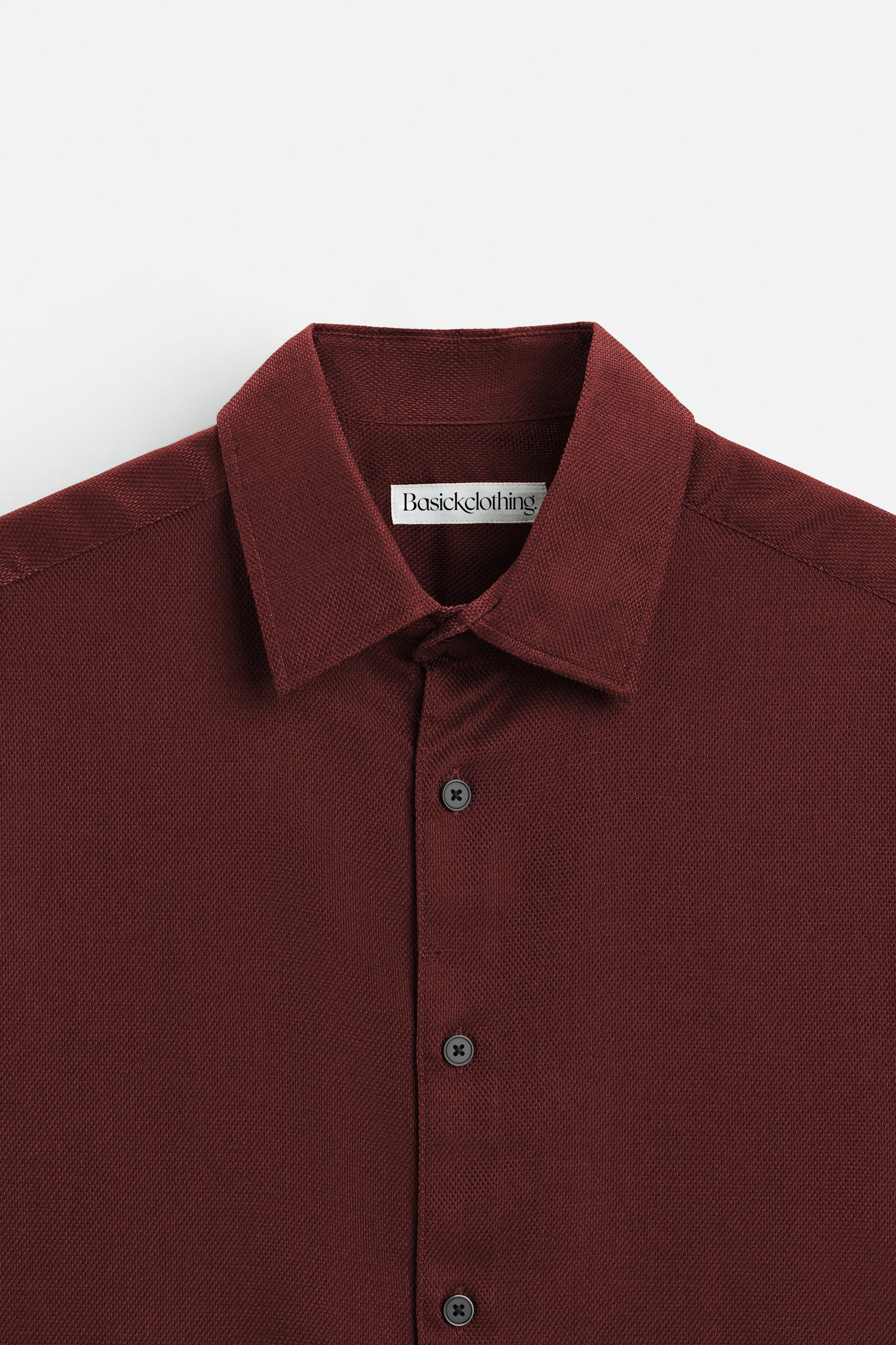 Pack Of 2 Premium Textured Cotton Shirt – Maroon