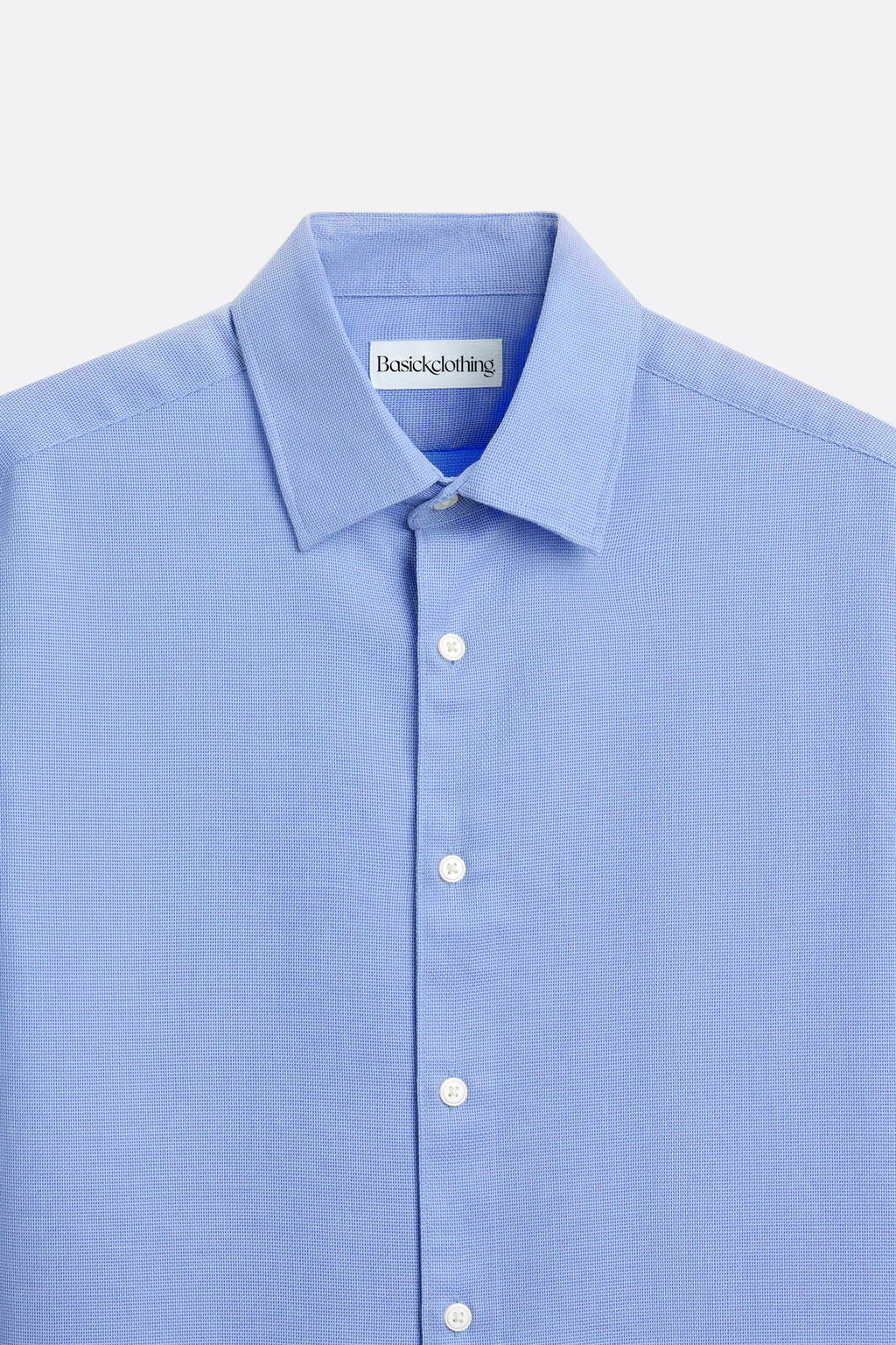 Premium Sky Blue Textured Cotton Shirt