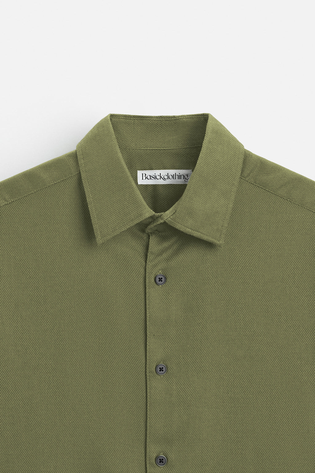 Premium Light Green Textured Cotton Shirt