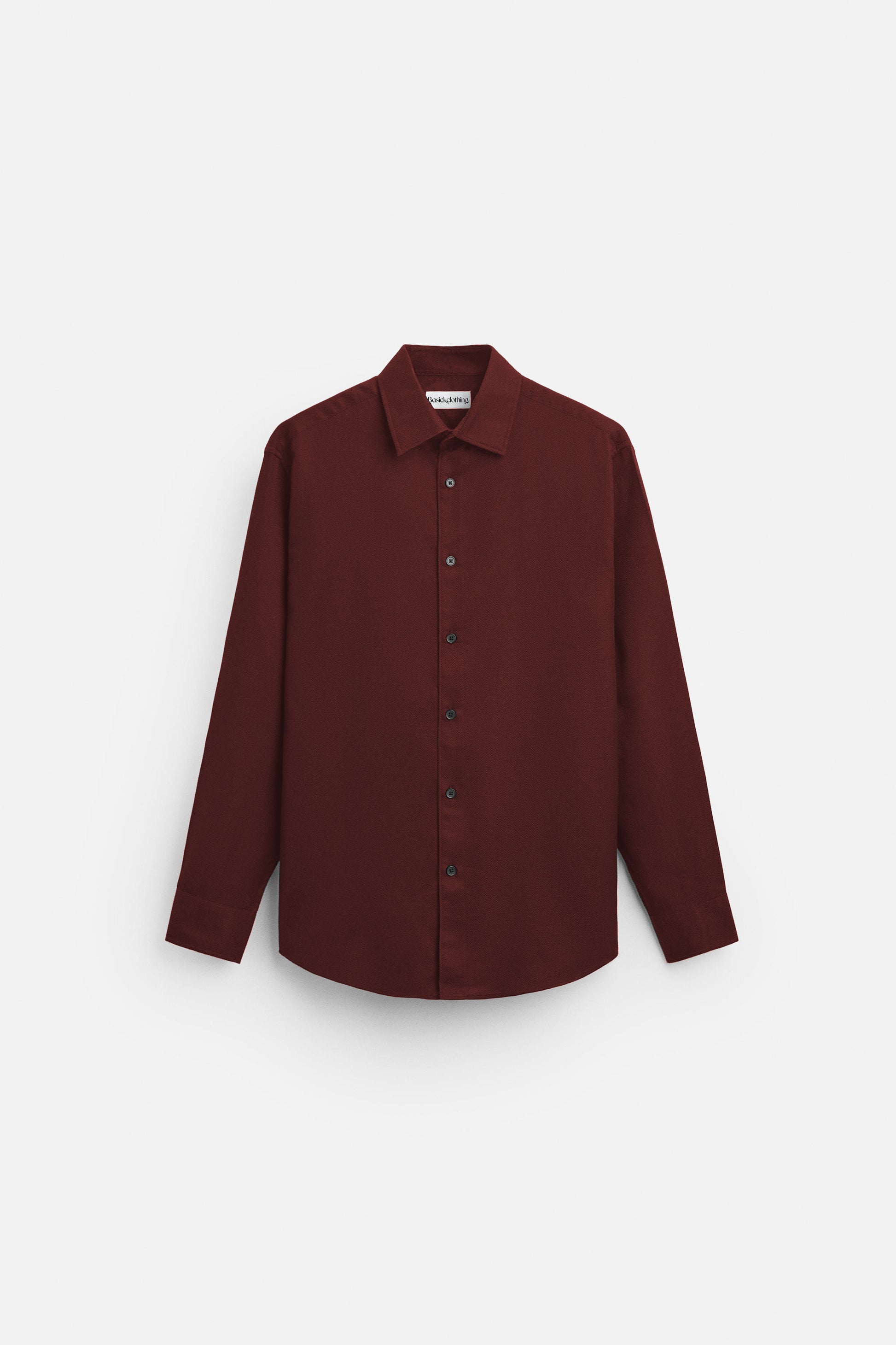 Premium Maroon Textured Cotton Shirt