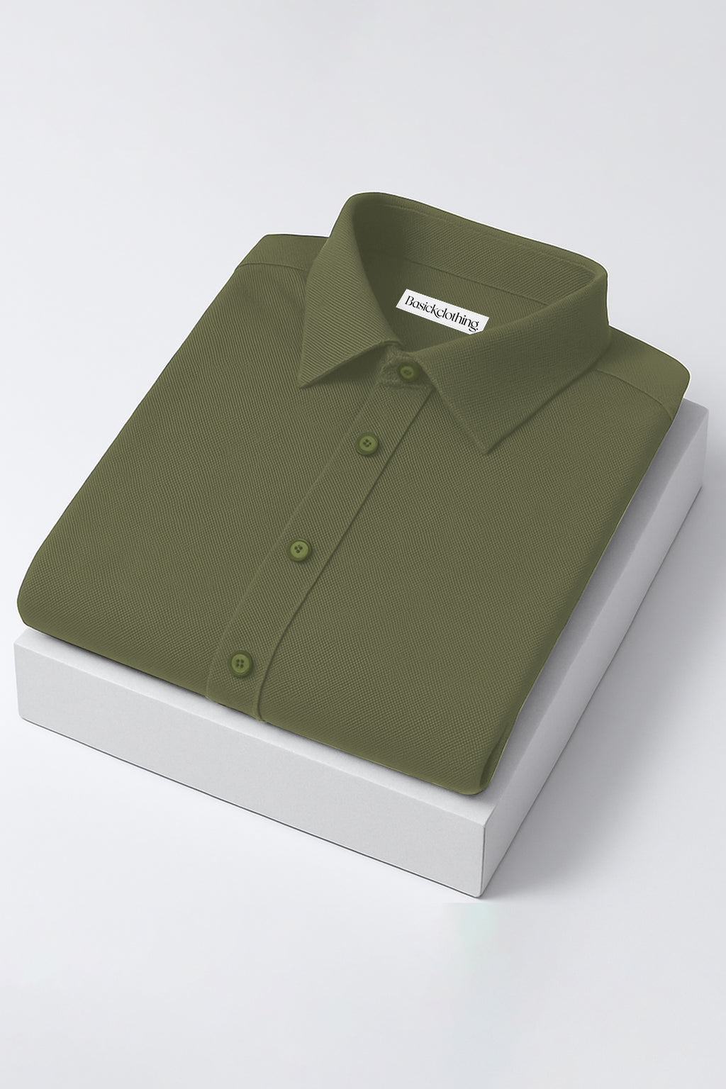 Premium Light Green Textured Cotton Shirt